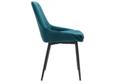 Miliboo Petroleumblaue Samtstühle (2er-Set) HOLO* Design-stühle