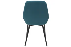 Miliboo Petroleumblaue Samtstühle (2er-Set) HOLO* Design-stühle