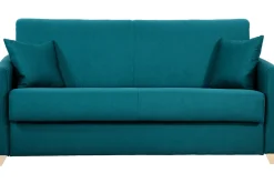 Miliboo Pfauenblau skandinavisches 3-Sitzer-Sofabett SKANDY* Schlafsofas