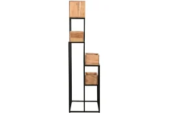 Miliboo Pflanzenhalter aus Mangoholz und schwarzem Metall PIANO* Bücherregale|Bücherregale