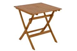 Miliboo Quadratischer Gartenklapptisch aus Massivholz B70 cm FUEGO* Gartentische