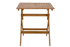 Miliboo Quadratischer Gartenklapptisch aus Massivholz B70 cm FUEGO* Gartentische