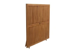 Miliboo Quadratischer klappbarer Gartentisch aus Massivholz B140 cm SANTIAGO* Gartentische