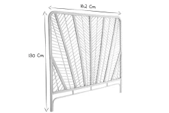 Miliboo Rattan-Kopfteil GALON 160* Bett-kopfteile