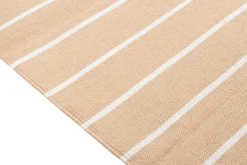 Miliboo Rechteckiger, beige-weiß gestreifter Teppich 60 x 180 cm LANZA* Teppiche|Alle Dekoration