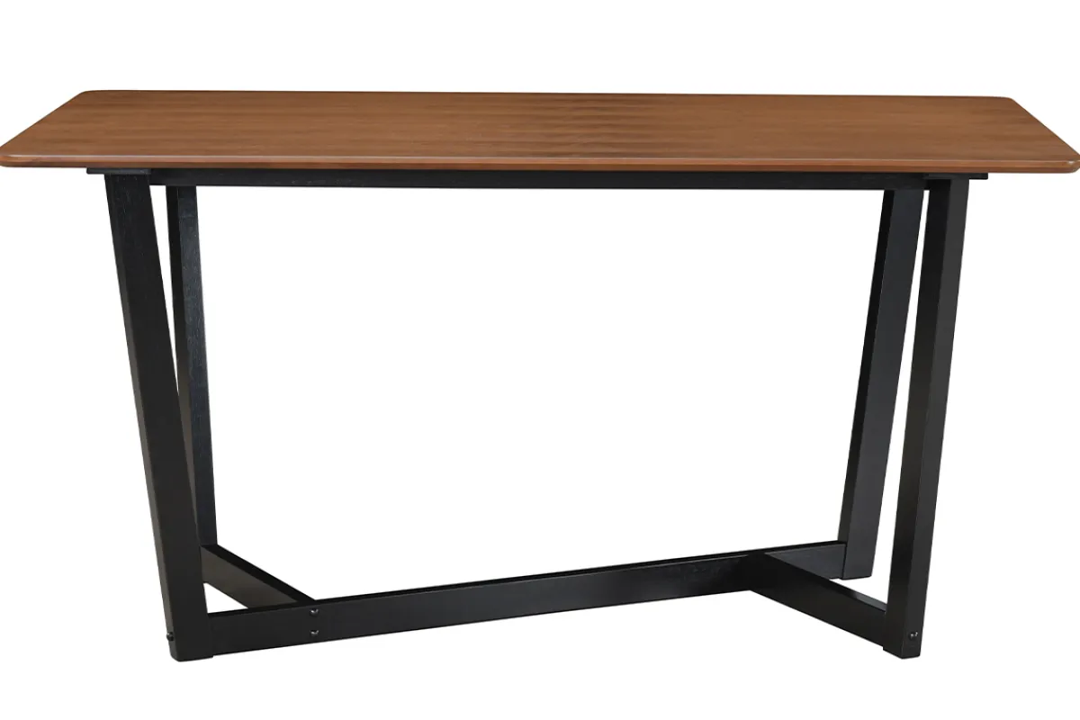 Miliboo Rechteckiger Design-Tisch aus Nussbaum und schwarz gebeiztem Holz L150 cm KOUK* Esstische