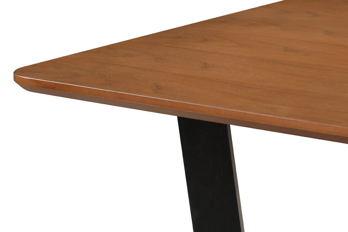 Miliboo Rechteckiger Design-Tisch aus Nussbaum und schwarz gebeiztem Holz L150 cm KOUK* Esstische