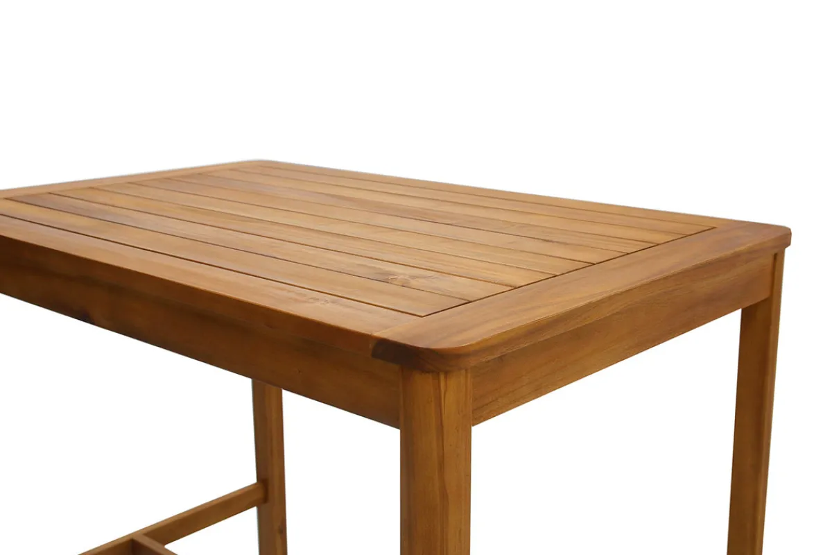 Miliboo Rechteckiger Gartentisch aus Massivholz L120 cm AKIS* Bartische/ Bar|Gartentische