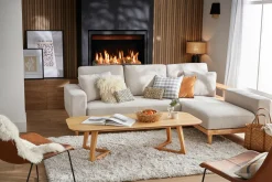 Miliboo Rechteckiger skandinavischer Couchtisch aus hellem Holz L150 cm JUKE* Couchtische