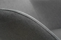 Miliboo Relax-Sessel - Schaukelstuhl Stoff Grau Füße Metall und Esche JHENE* Design-sessel|Schaukelstühle