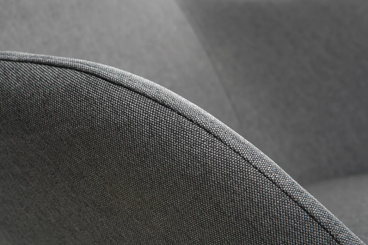 Miliboo Relax-Sessel - Schaukelstuhl Stoff Grau Füße Metall und Esche JHENE* Design-sessel|Schaukelstühle