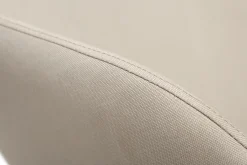 Miliboo Relax-Sessel - Schaukelstuhl Stoff naturfarben Füße Metall und Esche JHENE* Design-sessel|Schaukelstühle