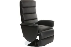 Miliboo Relax-Sessel manuell verstellbar Schwarz NELSON* Relaxsessel|Sessel