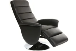 Miliboo Relax-Sessel manuell verstellbar Schwarz NELSON* Relaxsessel|Sessel
