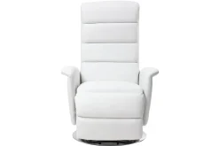 Miliboo Relax-Sessel manuell verstellbar Weiß NELSON* Relaxsessel|Sessel