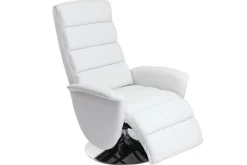 Miliboo Relax-Sessel manuell verstellbar Weiß NELSON* Relaxsessel|Sessel