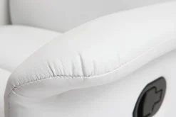 Miliboo Relax-Sessel manuell verstellbar Weiß NELSON* Relaxsessel|Sessel