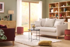 Miliboo Runder Couchtisch aus dunkelgrüner Keramik und schwarzem Metall D50 cm KOTTA* Couchtische