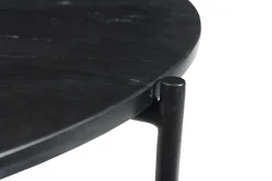 Miliboo Runder Couchtisch aus schwarzem Marmor D 90 cm BUMCELLO* Couchtische
