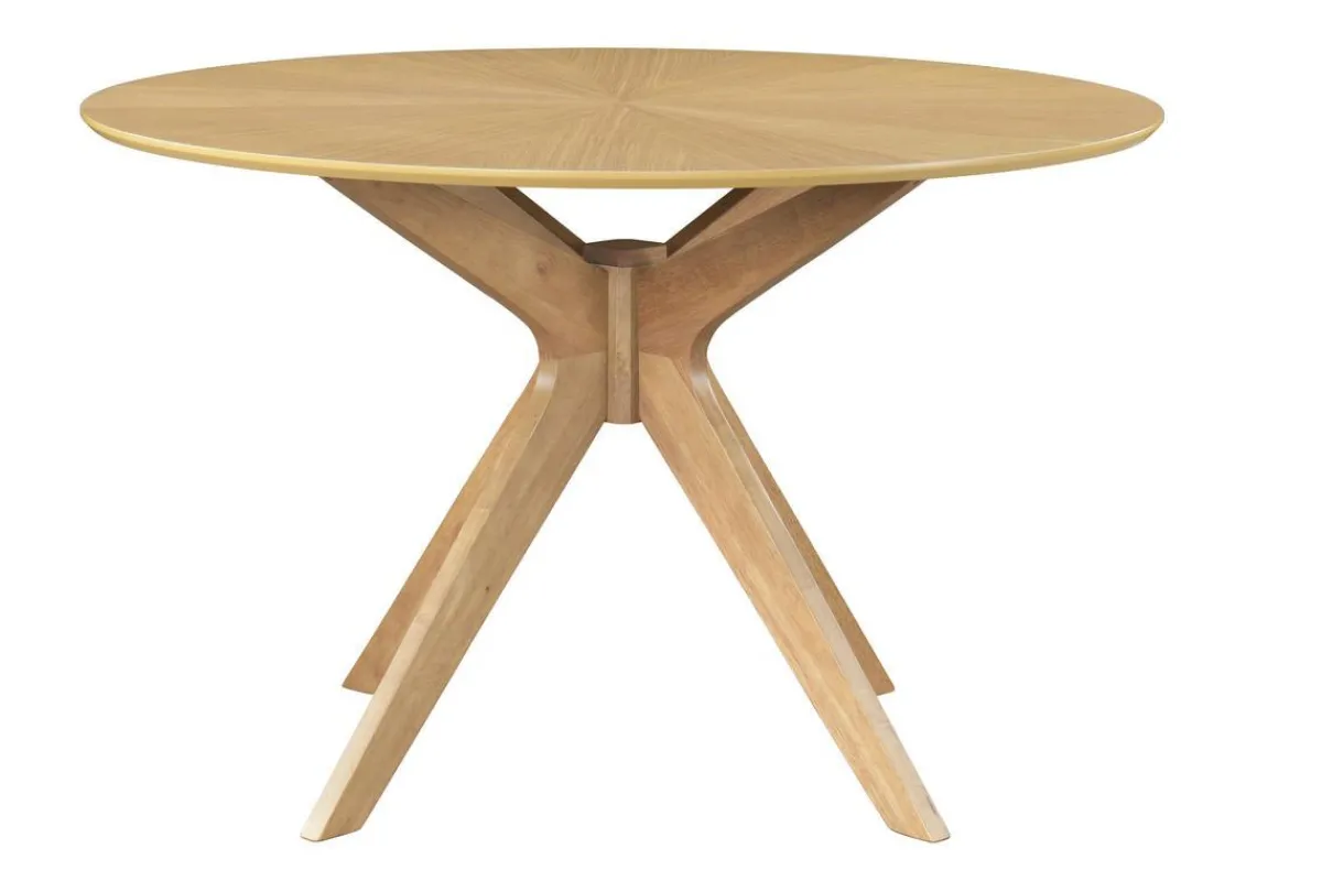Miliboo Runder Design-Esstisch aus Eiche D120 cm DIELLI* Esstische