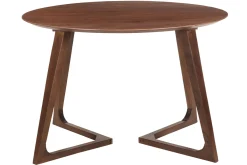 Miliboo Runder Design-Tisch aus Massivholz L115 cm BANDOL* Esstische