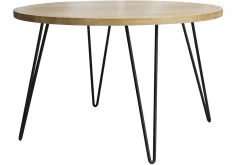 Miliboo Runder Esstisch aus massivem Mangoholz D116 cm VIBES* Esstische