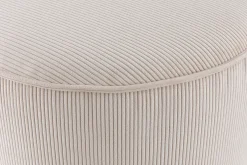 Miliboo Runder Hocker aus beigem Cord D 40 cm LOUIS* Sitzsäcke|Sitzsäcke