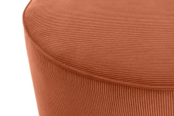 Miliboo Runder Hocker aus erdfarbenem Cord D 70 cm LOUIS* Sitzsäcke|Sitzsäcke