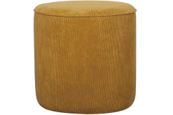Miliboo Runder Hocker aus gelbem Cord D 40 cm LOUIS* Sitzsäcke|Sitzsäcke