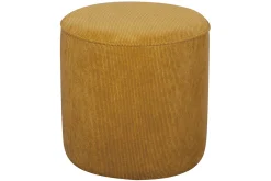 Miliboo Runder Hocker aus gelbem Cord D 40 cm LOUIS* Sitzsäcke|Sitzsäcke
