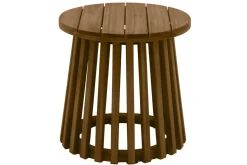Miliboo Runder niedriger Gartentisch aus Massivholz D40 cm NASSAU* Beistelltische|Gartentische