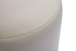 Miliboo Runder Samtpouf in Taupe und Goldmetall D40 cm AMAYA* Sitzsäcke|Sitzsäcke