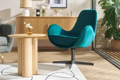 Miliboo Samst-Sessel petrol ANDY* Design-sessel|Sessel