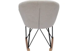 Miliboo Schaukelstuhl aus Samt-ähnlichen Stoff mit Terrakotta-Muster RHAPSODY* Schaukelstühle|Sessel