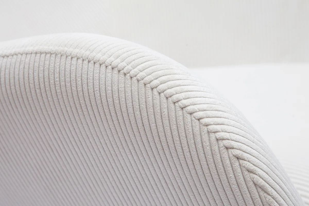 Miliboo Schaukelstuhl beige Cord-Stoff ESKUA* Schaukelstühle|Sessel