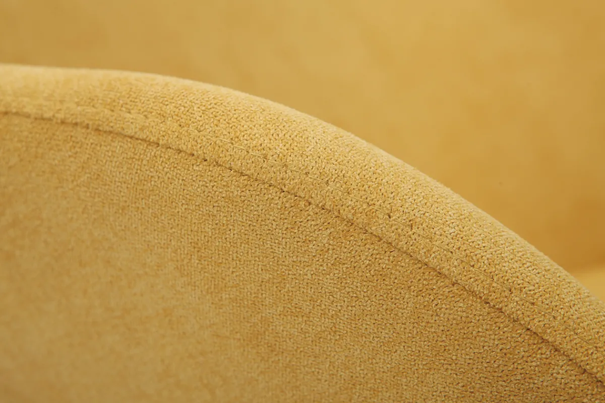 Miliboo Schaukelstuhl Kind Stoff Gelb Beine Metall und Holz JHENE* Design-sessel|Schaukelstühle
