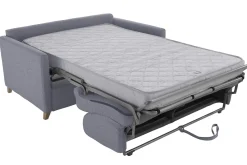 Miliboo Schlafcouch grau mit Matratze 13 cm 2-3-Sitzer SKANDY* Schlafsofas