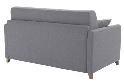 Miliboo Schlafcouch grau mit Matratze 13 cm 2-3-Sitzer SKANDY* Schlafsofas