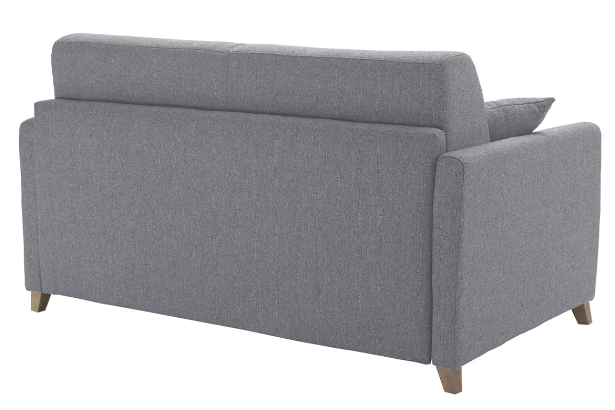 Miliboo Schlafcouch grau mit Matratze 13 cm 2-3-Sitzer SKANDY* Schlafsofas