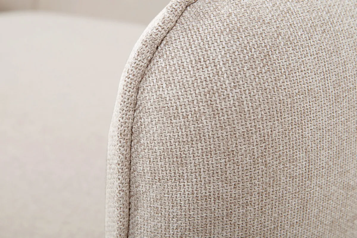 Miliboo Schlaf-Ecksofa mit Stauraum 3/4-Sitzer beiger Stoff und helles Holz DRISS* Schlafsofas|Ecksofas