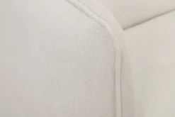 Miliboo Schlaf-Ecksofa modulierbar beiger Stoff mit Velours-Effekt und helles Holz 3-4 Sitzer ROMANE* Schlafsofas|Ecksofas