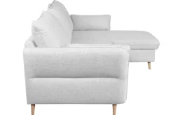 Miliboo Schlaf-Ecksofa rechts mit Stauraum hellgrau DRISS* Schlafsofas|Ecksofas