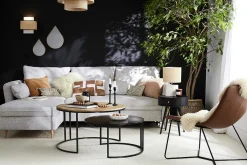 Miliboo Schlaf-Ecksofa rechts mit Stauraum hellgrau DRISS* Schlafsofas|Ecksofas