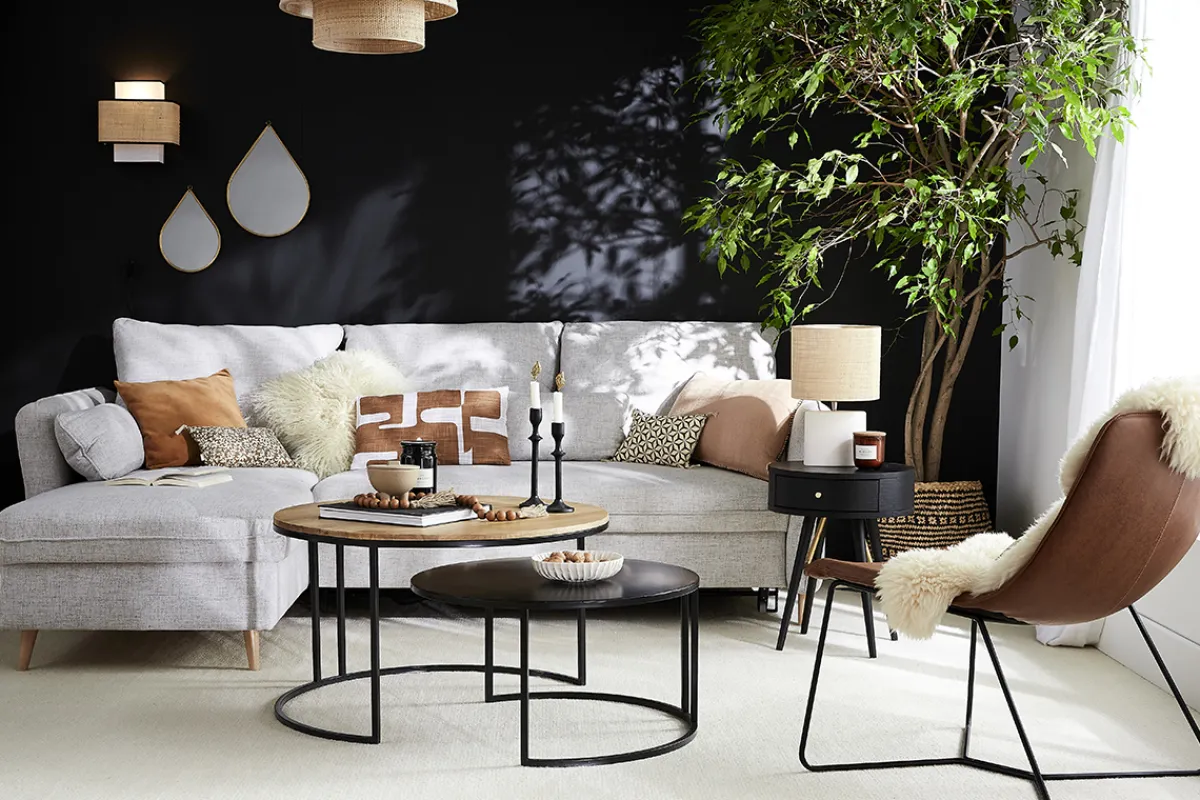 Miliboo Schlaf-Ecksofa rechts mit Stauraum hellgrau DRISS* Schlafsofas|Ecksofas