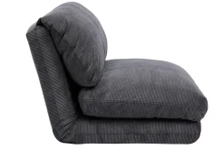 Miliboo Schlafsessel aus Cord in Dunkelgrau 1-Sitzer SPENCER* Schlafsessel