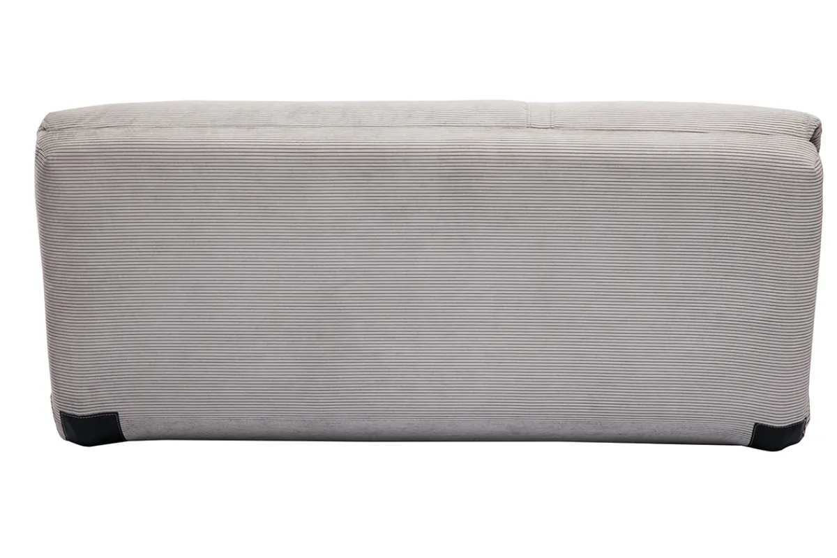 Miliboo Schlafsessel aus Cord in Hellgrau 2-Sitzer SPENCER* Schlafsessel