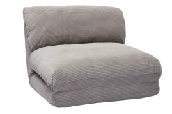 Miliboo Schlafsessel aus Cord in Hellgrau 1-Sitzer SPENCER* Schlafsessel
