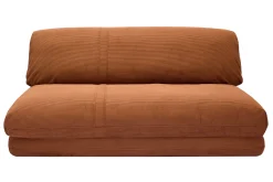 Miliboo Schlafsessel aus Cordstoff in Kupferbraun 2-Sitzer SPENCER* Schlafsessel
