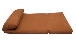 Miliboo Schlafsessel aus Cordstoff in Kupferbraun 2-Sitzer SPENCER* Schlafsessel