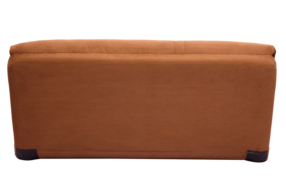 Miliboo Schlafsessel aus Cordstoff in Kupferbraun 2-Sitzer SPENCER* Schlafsessel